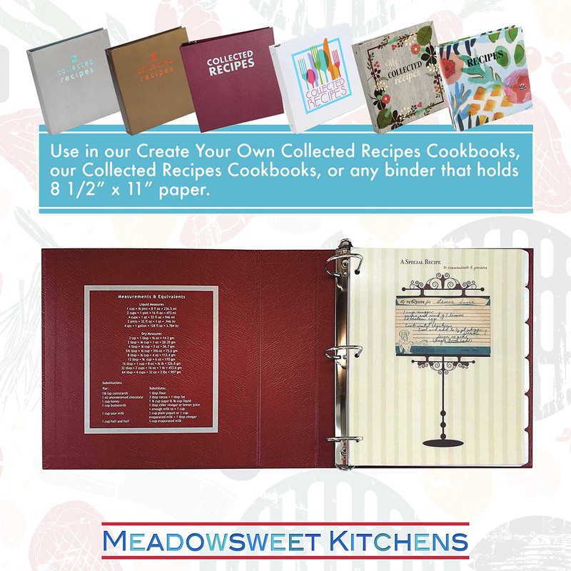 Meadowsweet Kitchens 3 x 5 Vintage Recipe Card Holders for