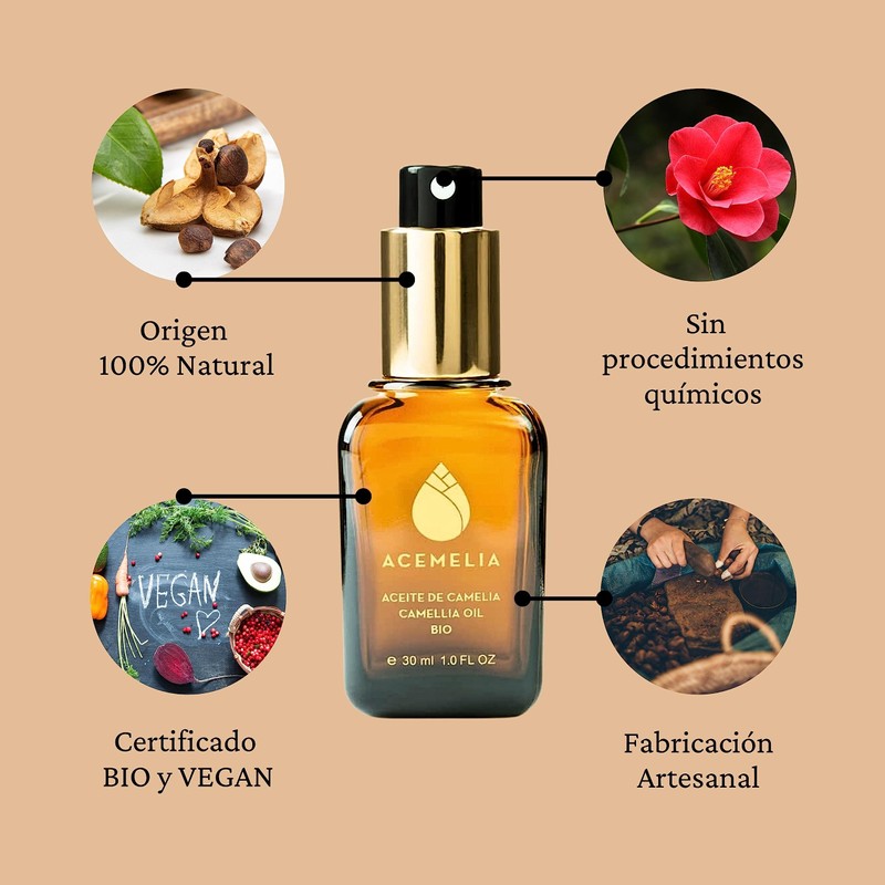 Organic Premium Camellia Oil - 50 ml - Natural Body