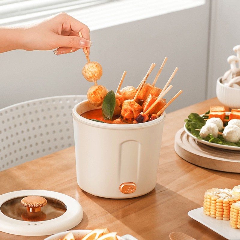 Mini Electric Hot Pot Students Dormitory Travel Multifunctional Small Electric