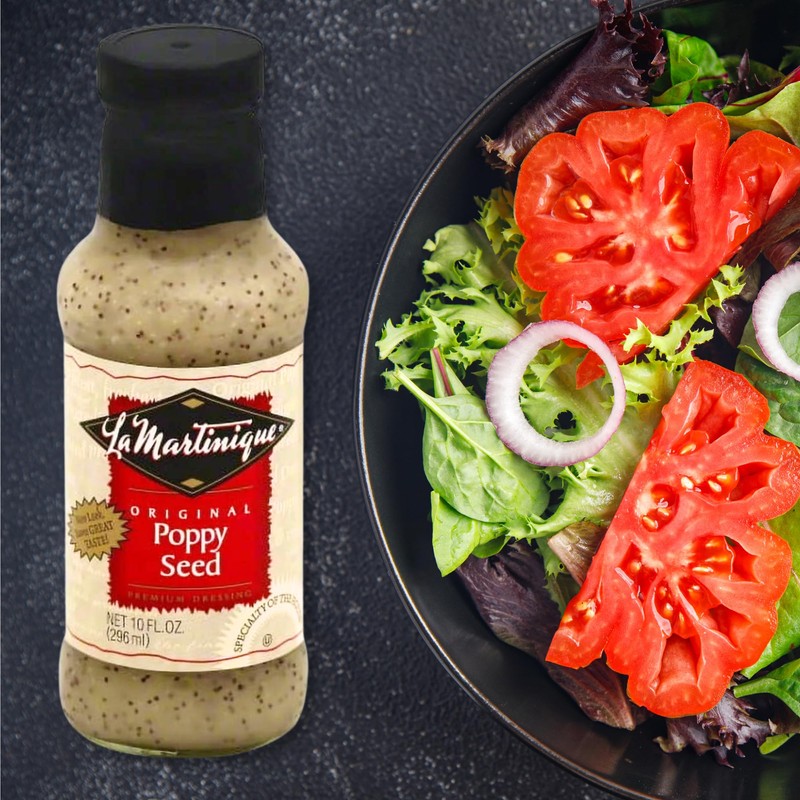 La Martinique Original Poppy Seed Dressing 10 Ounce Bottle (Pack