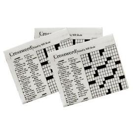 Melody Jane Dolls House Newspaper Crossword Puzzle Paper Rack Study Living Room Accessory