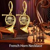 TALYKONG Gold Plated French Horn Earrings for Women Dangle