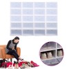 LYNICESHOP White 20 Pack Stackable Shoe Storage Box,Clear Plastic Shoe