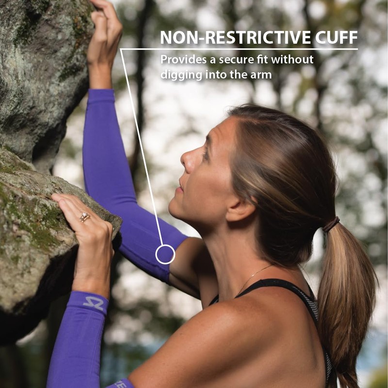 Zensah Compression Arm Sleeves,Navy,Large/X-Large