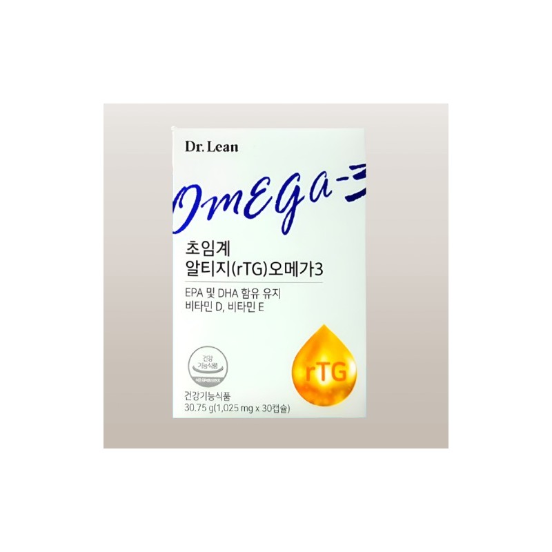Dr.Lin Supercritical RTG (rTG) Omega 3 30 capsules x 3
