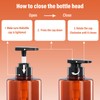 Volumoon Pack of 2 500 ml Refillable Soap Dispenser, Empty