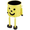 GREENHOUSE 2786-C-Y Tin Man Pot, Small, Yellow