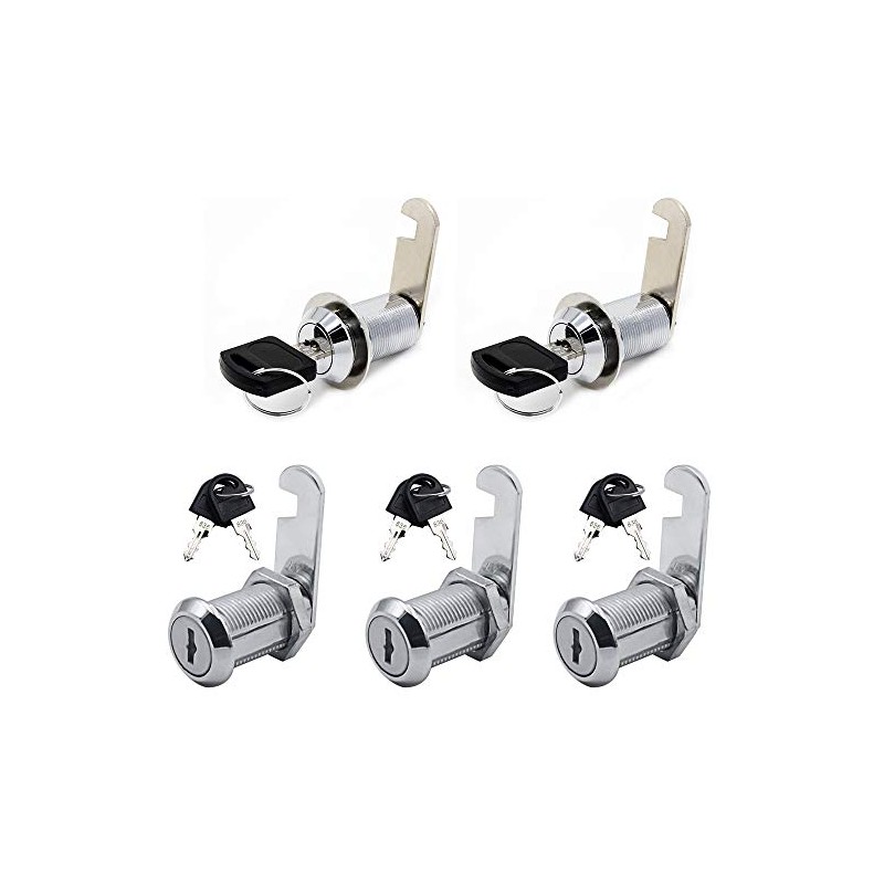 5 pcs Mailbox Lock Cam Lock,Security Cam Locks 30mm,File Cabinet
