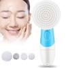 4 in 1 Waterproof Electric Cleansing Face Brush Include Detachable