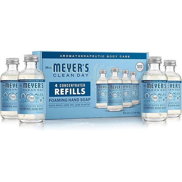 MRS. MEYER'S CLEAN DAY Foaming Hand Soap Concentrated Refills, 4