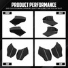 cooideamoto Motorcycle Air Heat Deflector Air Deflector Reflective Saddle Shields