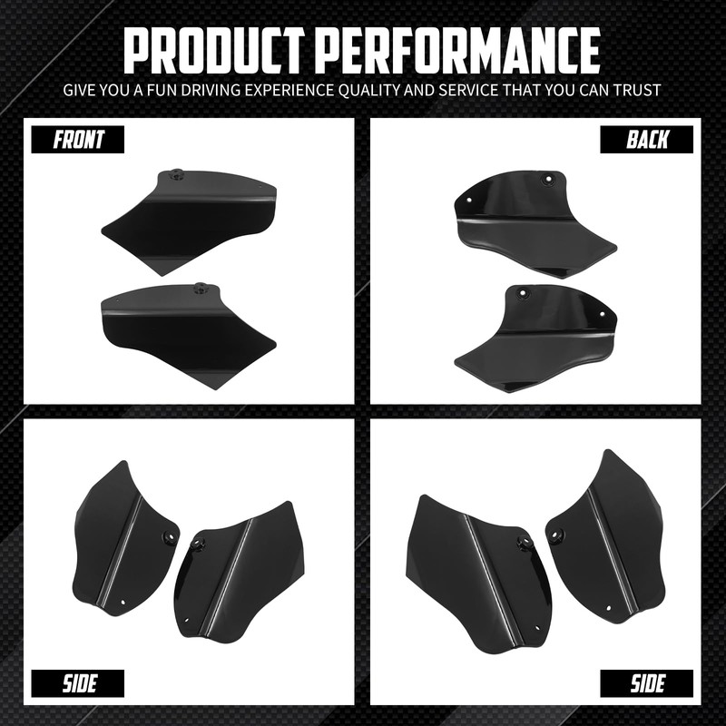 cooideamoto Motorcycle Air Heat Deflector Air Deflector Reflective Saddle Shields
