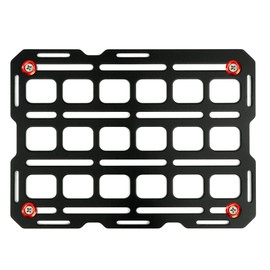 Center Console MOLLE Tech Plate Kit – Large – Universal Mounting Panel for Vehicle Organization