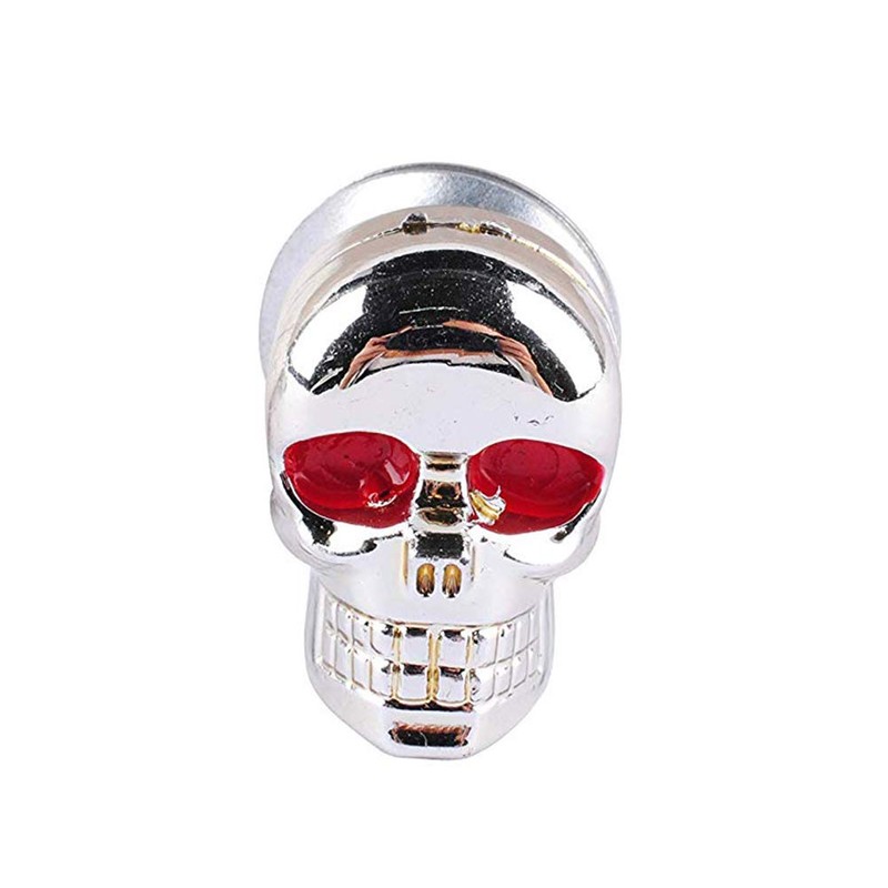 Pack of 4 3D Skeleton Motorcycle License Plate Screw Fixings,