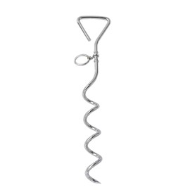 Wepet Dog Tie Out Cable and Stake, 30ft Outside Dog Leash&Chain for Camping and Yard, 16'' Heavy Duty Anti Rust Spiral Stake for Medium-Large Dogs Up to 125 lbs