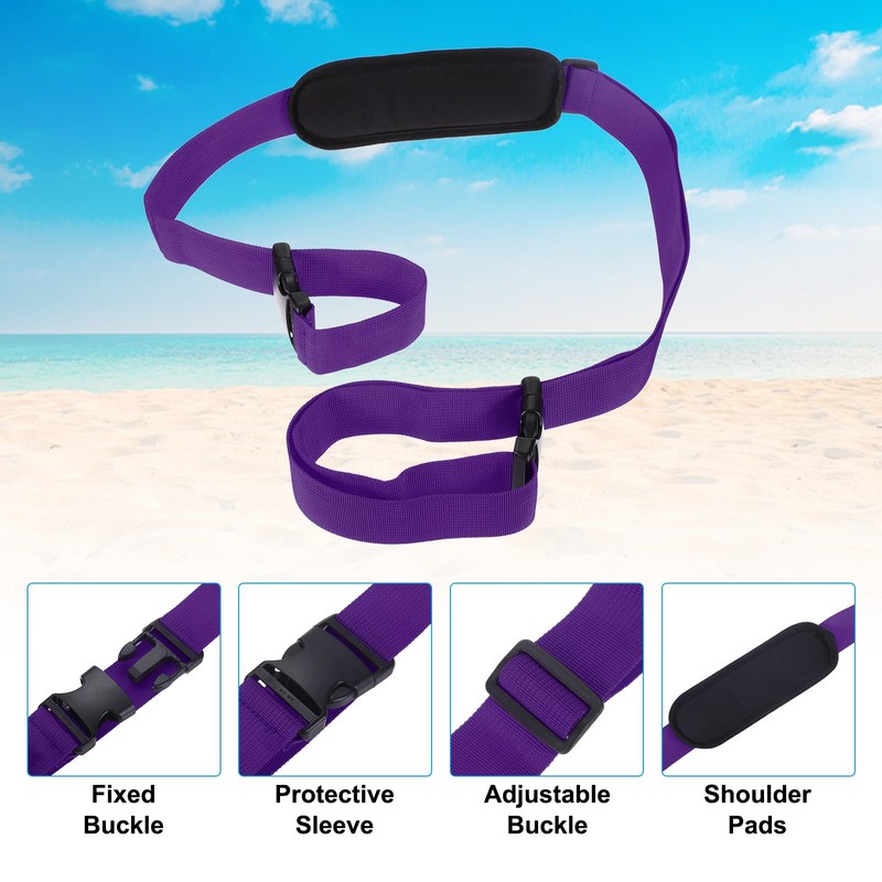 PATIKIL Carrying Beach Chair Straps, 5 Pack Adjustable Beach Chair