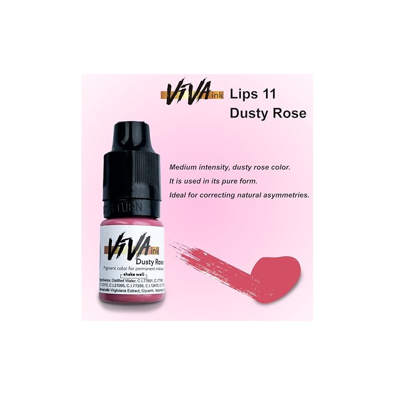 Pigmento para labios – Rosa polvoriento – Maquillaje permanente para