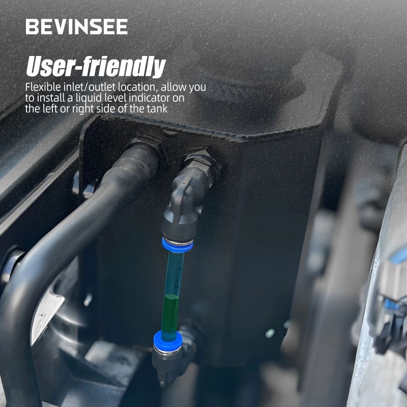 BEVINSEE 1L Radiator Coolant Overflow Bottle Recovery Water Tank Reservoir