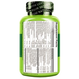 NATURELO Whole Food Multivitamin for Teenage Boys - Vitamins and Minerals Supplement for Active Kids - with Plant Extracts - Non-GMO - Vegan & Vegetarian - 60 Count (Pack of 2)