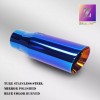 ZEXHAUST 4in BLUE EXHAUST TIP 3in INLET 12in LONG ANGLE