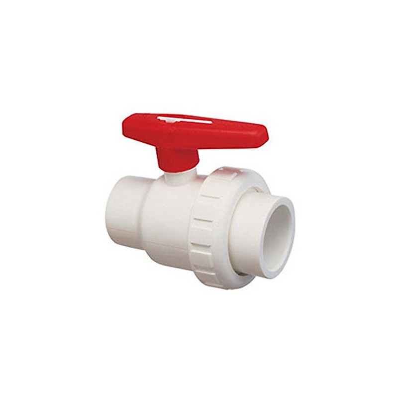Praher 2" SKT PVC Single Union Ball Valve 200-010