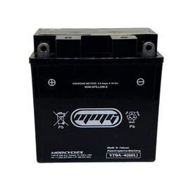 MMG YT9A-4 Gel Cell Powersports Battery, Factory Sealed, High Performance Powersports, Compatible with YB9-B, YT9A-BS, 12N9-AB, YT9A