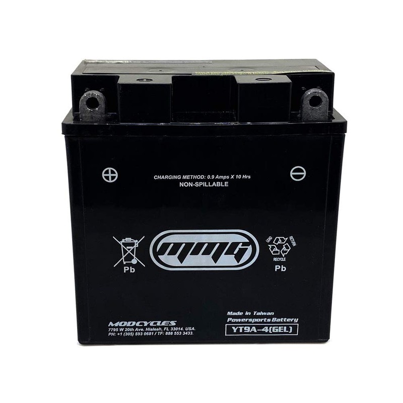 MMG YT9A-4 Gel Cell Powersports Battery, Factory Sealed, High Performance