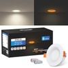 KEELED Downlights for Ceiling, Recessed Lighting with Night Light, 230V,