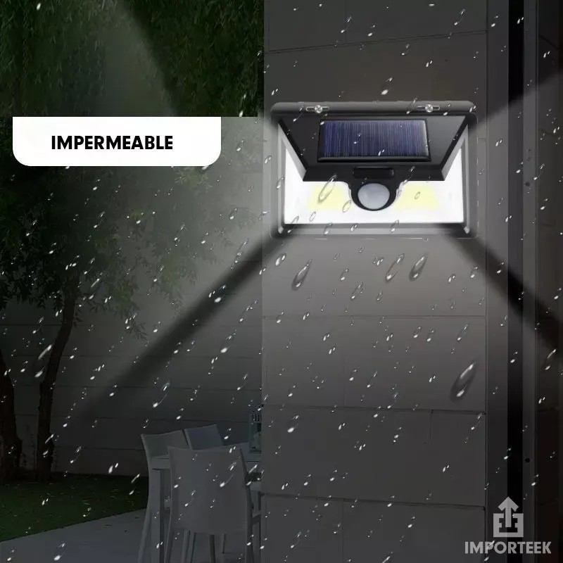 Importeek Lampara Solar Led Reflector Exterior Jardin Sensor Potente