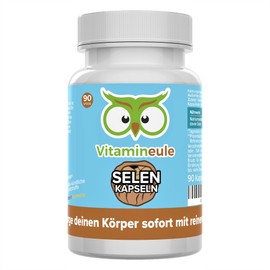 Selen Kapseln - 200µg - hochdosiert - Qualität aus Deutschland - ohne Zusätze - vegan - laborgeprüft - reines Natriumselenit - kleine Kapseln statt Tabletten - hohe Bioverfügbarkeit - Vitamineule®