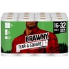 Brawny Tear-A-Square Paper Towels, 16 Double Rolls = 32 Regular