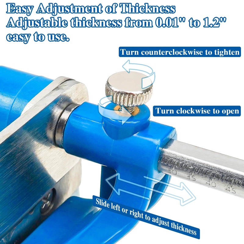 Orgthin Multipurpose Cheese Slicer Cutter with Board, Adjustable Thickness Dial