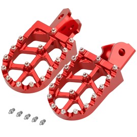 LKV Surron Dirt Bike Foot Pegs CNC Motorcycle Footpegs Pedals Rests Compatible with Sur Ron light Bee S/X Segway X160 X260 Talaria Sting MX3 MX4 Taparia XXX, Red