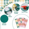 3PCS Gingham Checkered Tablecloth Camp Bachelorette Party Supplies Checkered Rectangle