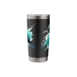 Belted Kingfisher Bird Lover Ornithology Bird Watching Stainless Steel Insulated Tumbler