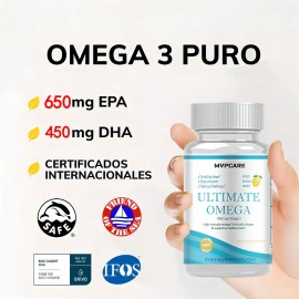 Omega 3 Premium 1280mg Suplemento Alimenticio Aceite De Pescado Como Tg Vitamins Sin Sabor Sin Rellenos - Vitaminas Mujer  Hombre - 60 Cpsulas        