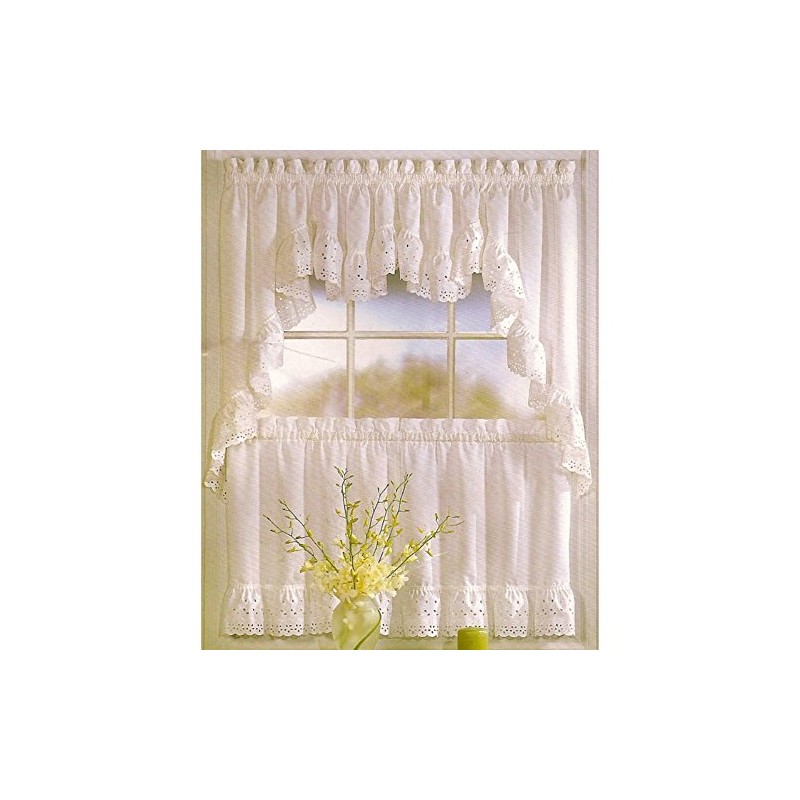 United Cortina Encaje Guirnaldas de Viena, 54 por 38-Inch, Natural,