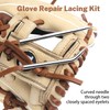 Aeesio Softball Baseball Glove Lace, Mitt Lace Repair Kit Includes