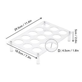 Fnggd 2 Pack 15 Slots Coffee Pod Organizer, Flat Acrylic Coffee Pod Holder, K Cup Organizer for Office And Kitchen Counter Or Drawer