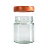 GPK4ALL 5oz Glass Jar with Metal Lids, Pack of 12