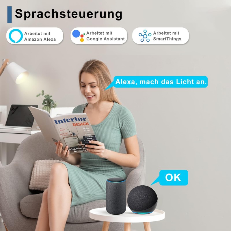 Pack of 2 CNBINGO WLAN Smart Socket with Current Measurement,