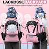 GoHimal Lacrosse Bag Extra Large Lacrosse Backpack with Tow Stick