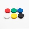 Bullseye Office 24 Round Green Fridge Magnets, Button Shaped, Small