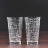 Greenline Goods Beer Glasses - 16 oz Drinkware Set for