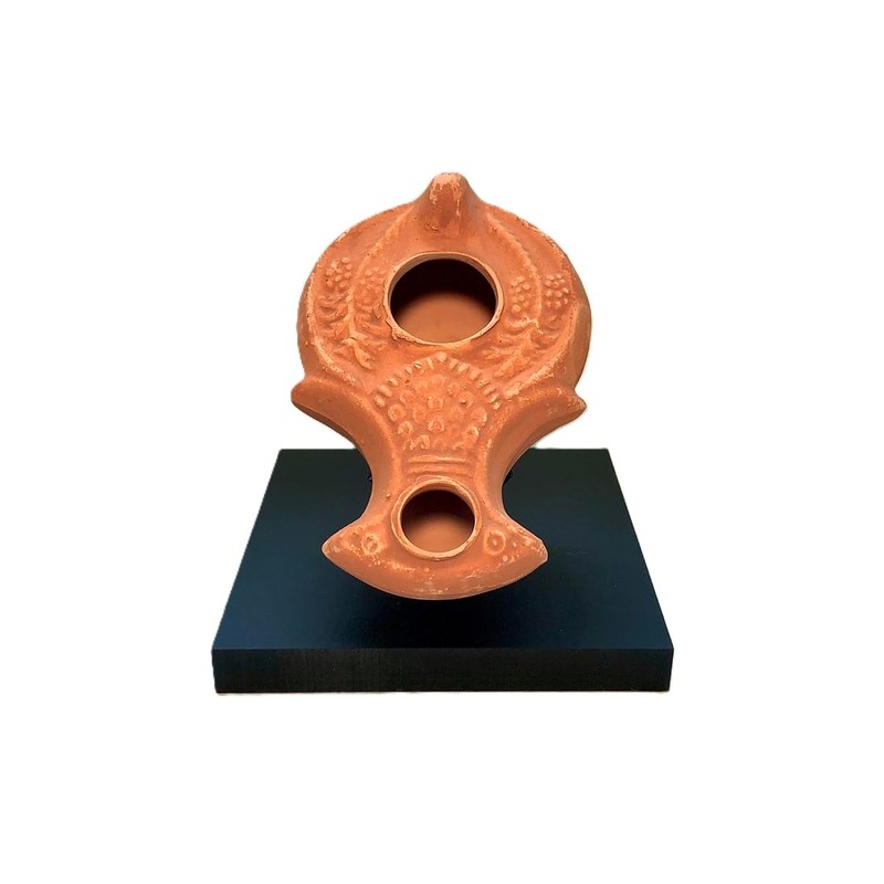 Oil lamp and Mineral Artifact Display Stand for Ancient Oil