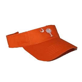 Clemson Tiger Orange South Carolina Palmetto Crescent Visor hat cap