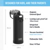 THERMOS FUNTAINER - Acero inoxidable de 16 onzas, color negro