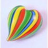 Tripact Inc M Design Art Handcraft Rainbow Stripe w/Murrine Heart