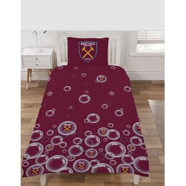 West Hams Single Duvet Cover - Blowing Baubles Bedding Set