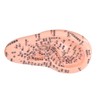 6.7in Ear Acupuncture Model Silicone Engraving Ear Massage Acupuncture Model